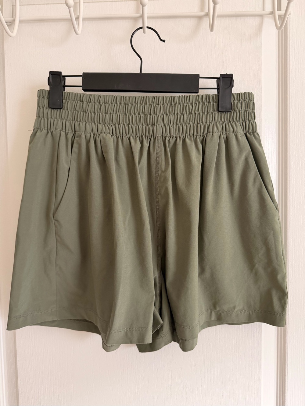 Vuori sage green shorts